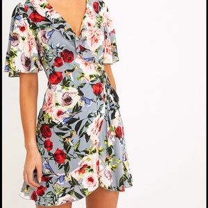 Floral Wrap Dress